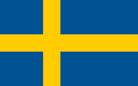 Det svenske flag som sprogvælger for vores svenske hjemmeside